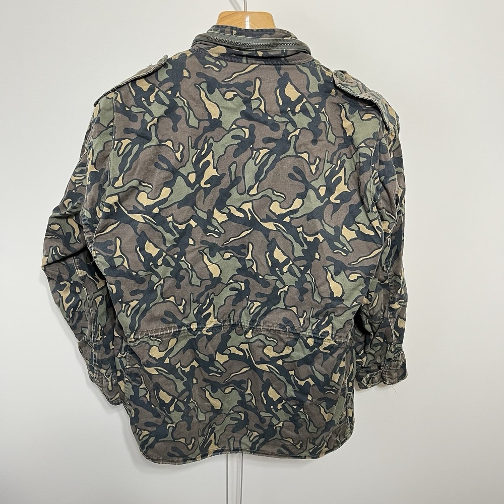 Winchester Vintage 80s Camo Detroit Chore Jacket Mens Large Hunting Field Coat - Picture 4 of 5
